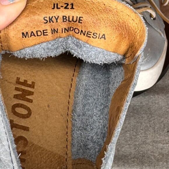 Blackstone JL21 Sky Blue Leather Sneaker Size EU 39 US‎ 9 - Picture 6 of 8